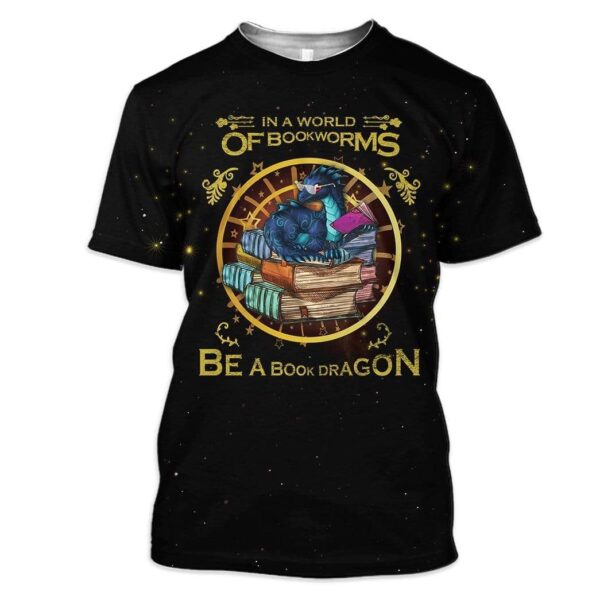 Book Dragon Custom T-Shirts Hoodies Apparel AN-DT0301202 3D Custom Fleece Hoodies T-Shirt S