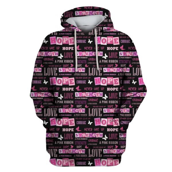 Breast Cancer Awareness Custom T-shirt - Hoodies Apparel HD-CC101100 3D Custom Fleece Hoodies Hoodie S 