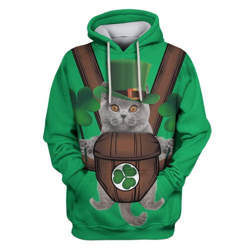 British Shorthair Custom T-shirt - Hoodies Apparel HD-GH110659 3D Custom Fleece Hoodies Hoodie S