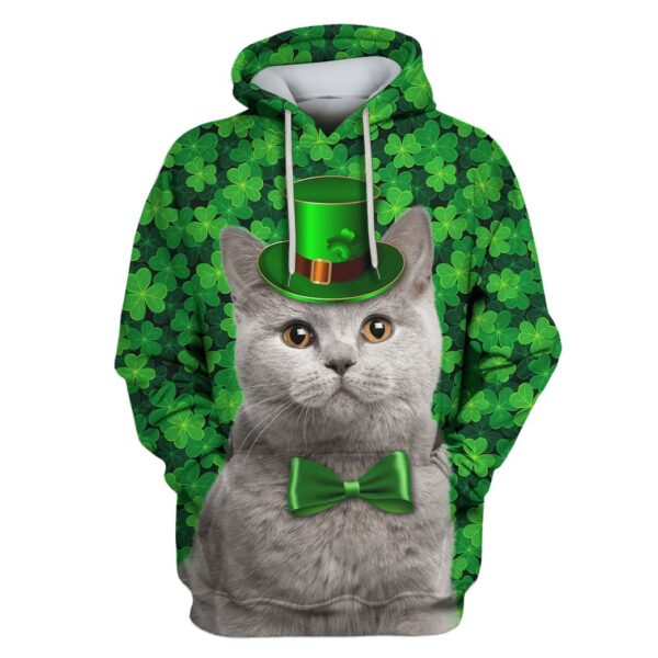 British Shorthair Custom T-shirt - Hoodies Apparel HD-PET110430 3D Custom Fleece Hoodies Hoodie S 