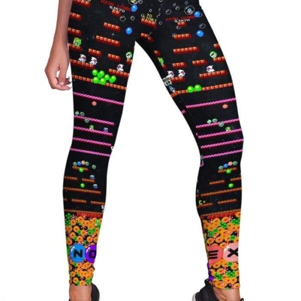 Bubble Bobble Game Full-print Leggings HD-GH20248-LEG Leggings Leggings S 