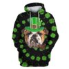 Bulldog Custom T-shirt - Hoodies Apparel HD-PET110440 3D Custom Fleece Hoodies Hoodie S