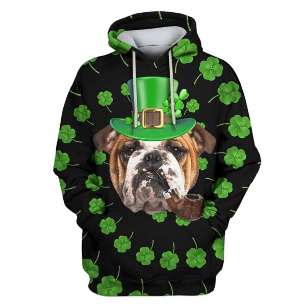 Bulldog Custom T-shirt - Hoodies Apparel HD-PET110440 3D Custom Fleece Hoodies Hoodie S 