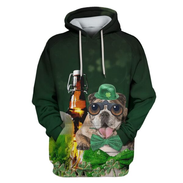 Bulldog Custom T-shirt - Hoodies Apparel HD-PET110456 3D Custom Fleece Hoodies Hoodie S 