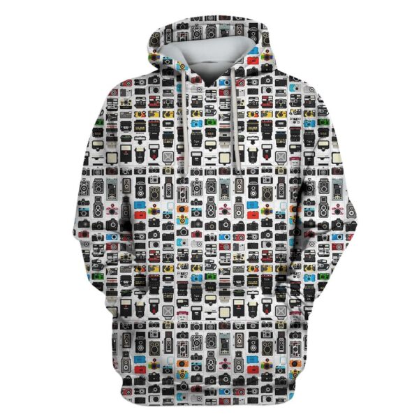 Camera Custom T-shirt - Hoodies Apparel HD-GH110567 3D Custom Fleece Hoodies Hoodie S 