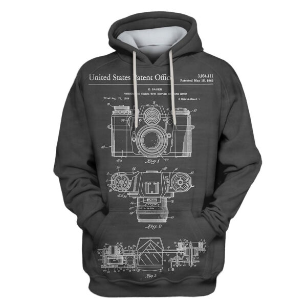 Camera Custom T-shirt - Hoodies Apparel HD-GH110595 3D Custom Fleece Hoodies Hoodie S 
