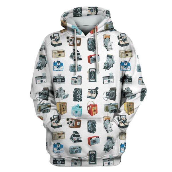 Camera Custom T-shirt - Hoodies Apparel HD-GH110598 3D Custom Fleece Hoodies Hoodie S 
