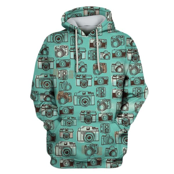 Camera Custom T-shirt - Hoodies Apparel HD-GH110608 3D Custom Fleece Hoodies Hoodie S 