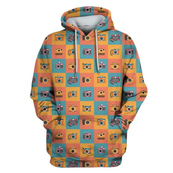 Camera Custom T-shirt - Hoodies Apparel HD-GH110609 3D Custom Fleece Hoodies Hoodie S 