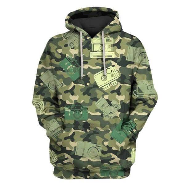Camera Custom T-shirt - Hoodies Apparel HD-GH1106161 3D Custom Fleece Hoodies Hoodie S 