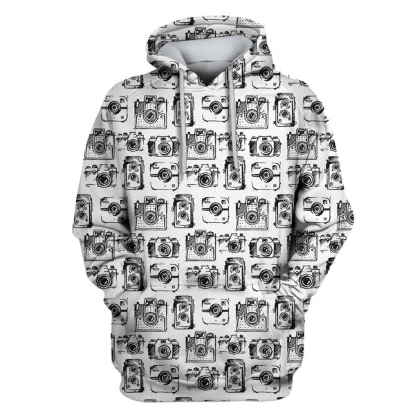 Camera Custom T-shirt - Hoodies Apparel HD-GH110649 3D Custom Fleece Hoodies Hoodie S 