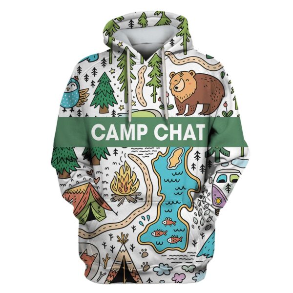 CAMP CHAT Custom T-shirt - Hoodies Apparel HD-GH110640 3D Custom Fleece Hoodies Hoodie S 