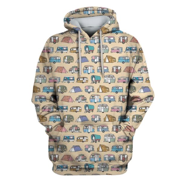Camping Custom T-shirt - Hoodies Apparel HD-GH110611 3D Custom Fleece Hoodies Hoodie S 