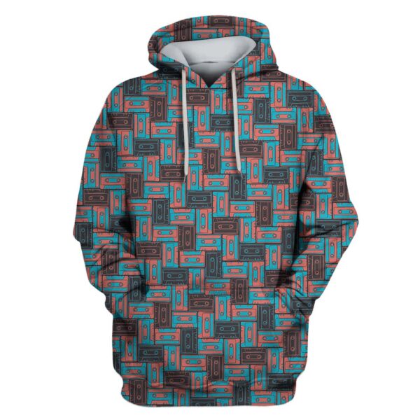 Cassettes Custom T-shirt - Hoodies Apparel HD-GH110575 3D Custom Fleece Hoodies Hoodie S 