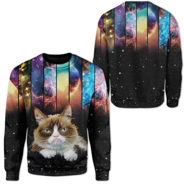 Cat And Galaxy Custom T-Shirts Hoodies Apparel CT-AT2612195 3D Custom Fleece Hoodies 