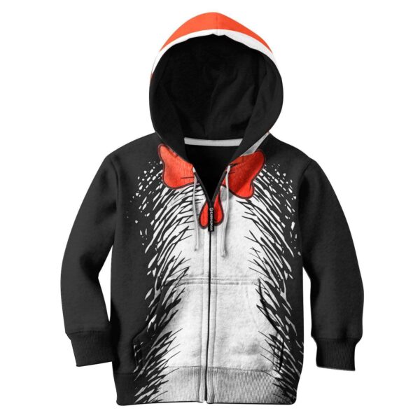 Cat in the Hat Custom Hoodies T-shirt Apparel HD-MV111365K kid 3D apparel Kid Zip Hoodie S/6-8 