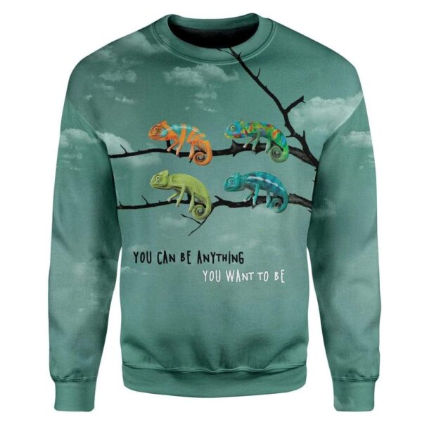 Chameleon Be Anything You Want Custom T-Shirts Hoodies Apparel AN-TA1601202 3D Custom Fleece Hoodies Long Sleeve S