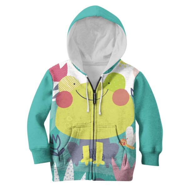 Cherub Frog Custom Hoodies T-shirt Apparel HD-PET110379K kid 3D apparel Kid Zip Hoodie S/6-8 