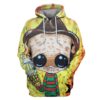 Chibi of Freddy Krueger Hoodies - T-Shirts - Zip Hoodies Apparel MV110203 3D Custom Fleece Hoodies Hoodie S