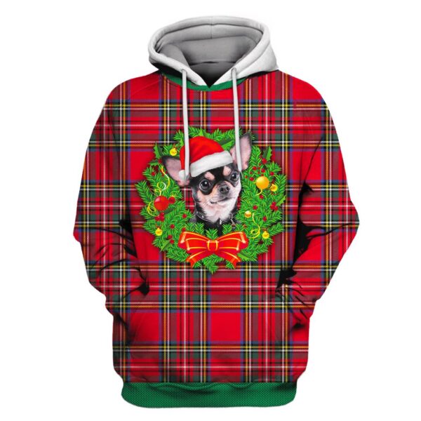 Christmas Dog Custom T-shirt - Hoodies Apparel HD-UGL110108 3D Custom Fleece Hoodies Hoodie S 