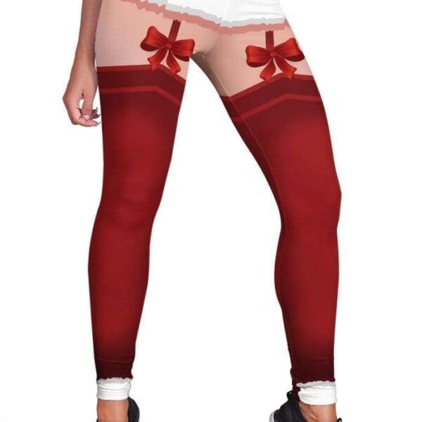 Christmas running Full-print Leggings HD-GH20093-LEG Leggings Leggings S 