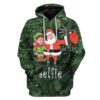 Christmas Santa Custom T-shirt - Hoodies Apparel HD-TA12111906 3D Custom Fleece Hoodies Hoodie S