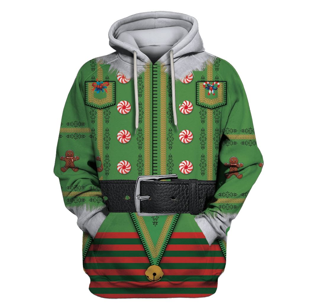 Christmas Suit Custom T-shirt - Hoodies Apparel HD-UGL110118 3D Custom Fleece Hoodies Hoodie S
