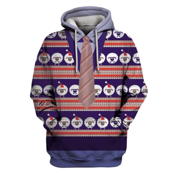 Christmas Suit For Man Custom T-shirt - Hoodies Apparel HD-UGL110140 3D Custom Fleece Hoodies Hoodie S 