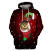 Christmas yorkshire terrier Custom T-shirt - Hoodies Apparel MV110590 3D Custom Fleece Hoodies Hoodie S