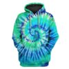 Colorful Tie dye background Custom T-shirt - Hoodies Apparel HD-GH1106139 3D Custom Fleece Hoodies Hoodie S