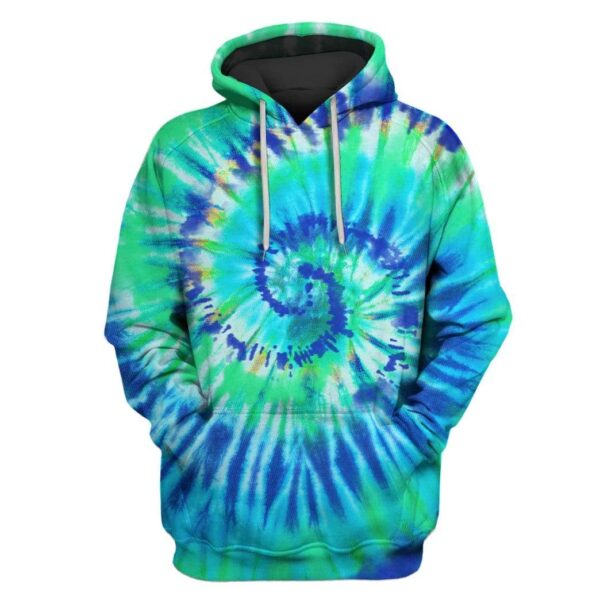 Colorful Tie dye background Custom T-shirt - Hoodies Apparel HD-GH1106139 3D Custom Fleece Hoodies Hoodie S 