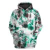 Colorful Tie dye Custom T-shirt - Hoodies Apparel HD-GH1106132 3D Custom Fleece Hoodies Hoodie S