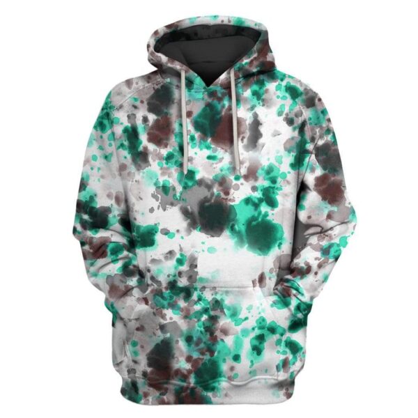 Colorful Tie dye Custom T-shirt - Hoodies Apparel HD-GH1106132 3D Custom Fleece Hoodies Hoodie S 