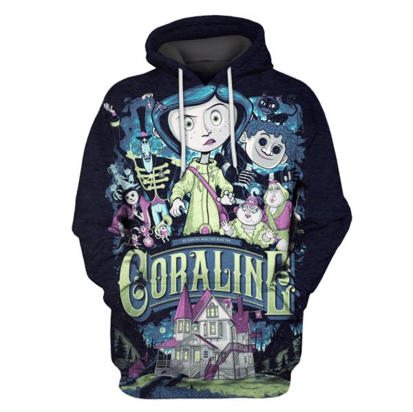 Coraline Hoodies - T-Shirts Apparel MV110196 3D Custom Fleece Hoodies Hoodie S 