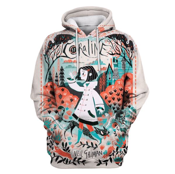 coraline movie Hoodies - T-Shirts Apparel MV110197 3D Custom Fleece Hoodies Hoodie S 