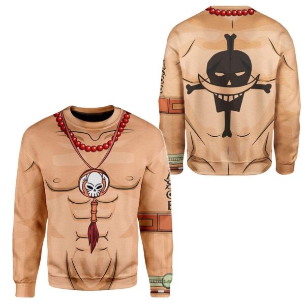 Cosplay Ace One Piece Custom T-Shirts Hoodies Apparel CO-AT2712193 3D Custom Fleece Hoodies 