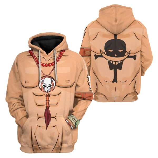 Cosplay Ace One Piece Custom T-Shirts Hoodies Apparel CO-AT2712193 3D Custom Fleece Hoodies 