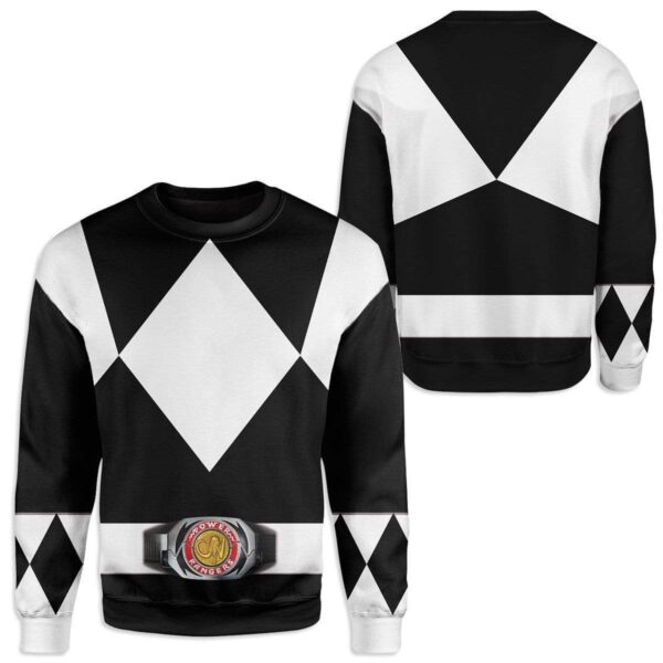 Cosplay Black Power Ranger Custom T-Shirts Hoodies Apparel HD-QM0102203 3D Custom Fleece Hoodies 