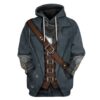 Cosplay Bloodborne Hunter Custom T-Shirts Hoodies Apparel CO-DT0901202 3D Custom Fleece Hoodies Hoodie S