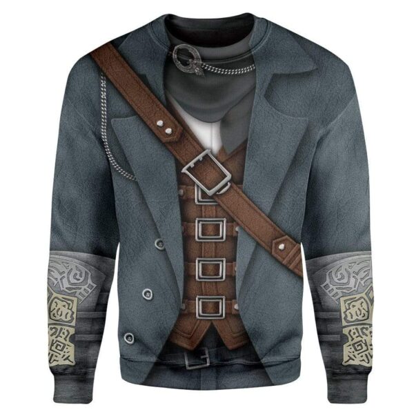 Cosplay Bloodborne Hunter Custom T-Shirts Hoodies Apparel CO-DT0901202 3D Custom Fleece Hoodies Long Sleeve S