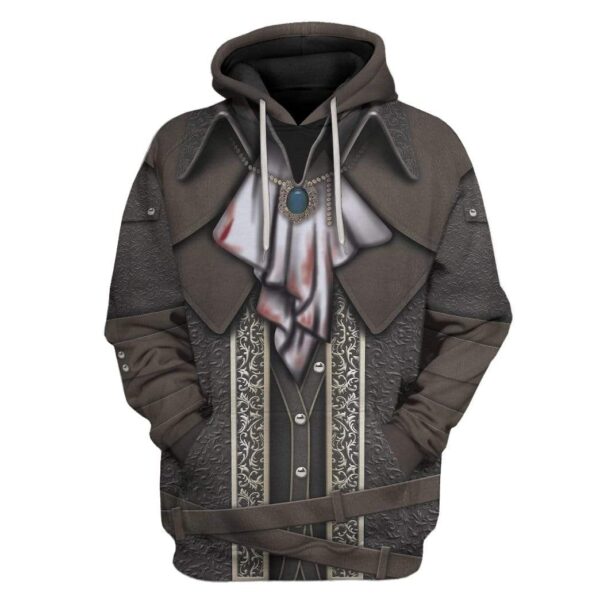 Cosplay Bloodborne Lady Maria Hunter Set Custom T-Shirts Hoodies Apparel CO-DT0901201 3D Custom Fleece Hoodies Hoodie S 