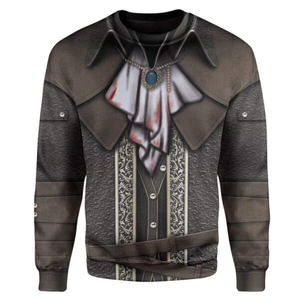 Cosplay Bloodborne Lady Maria Hunter Set Custom T-Shirts Hoodies Apparel CO-DT0901201 3D Custom Fleece Hoodies Long Sleeve S