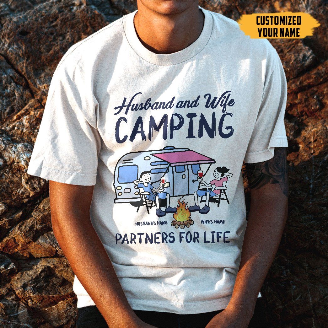 Gearhuman 2D Camping Customized Name Shirt GL17121 2D Shirt