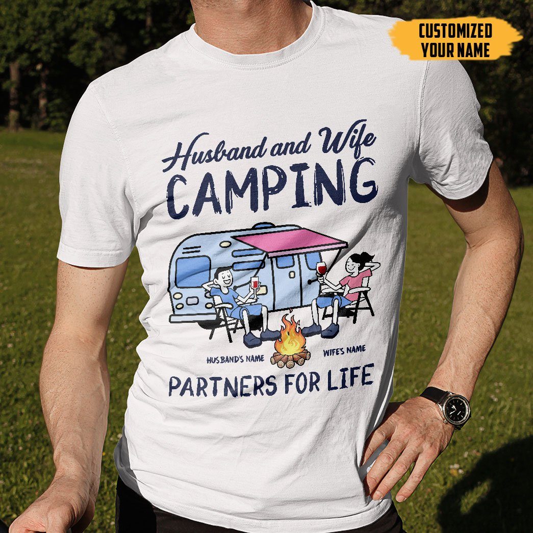Gearhuman 2D Camping Customized Name Shirt GL17121 2D Shirt