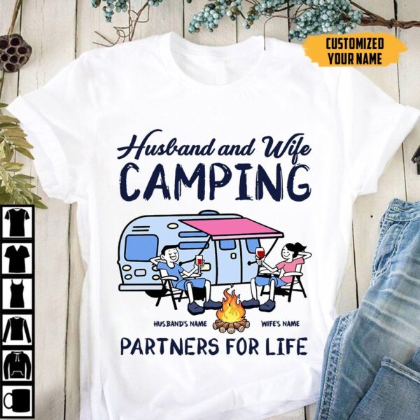 Gearhuman 2D Camping Customized Name Shirt GL17121 2D Shirt