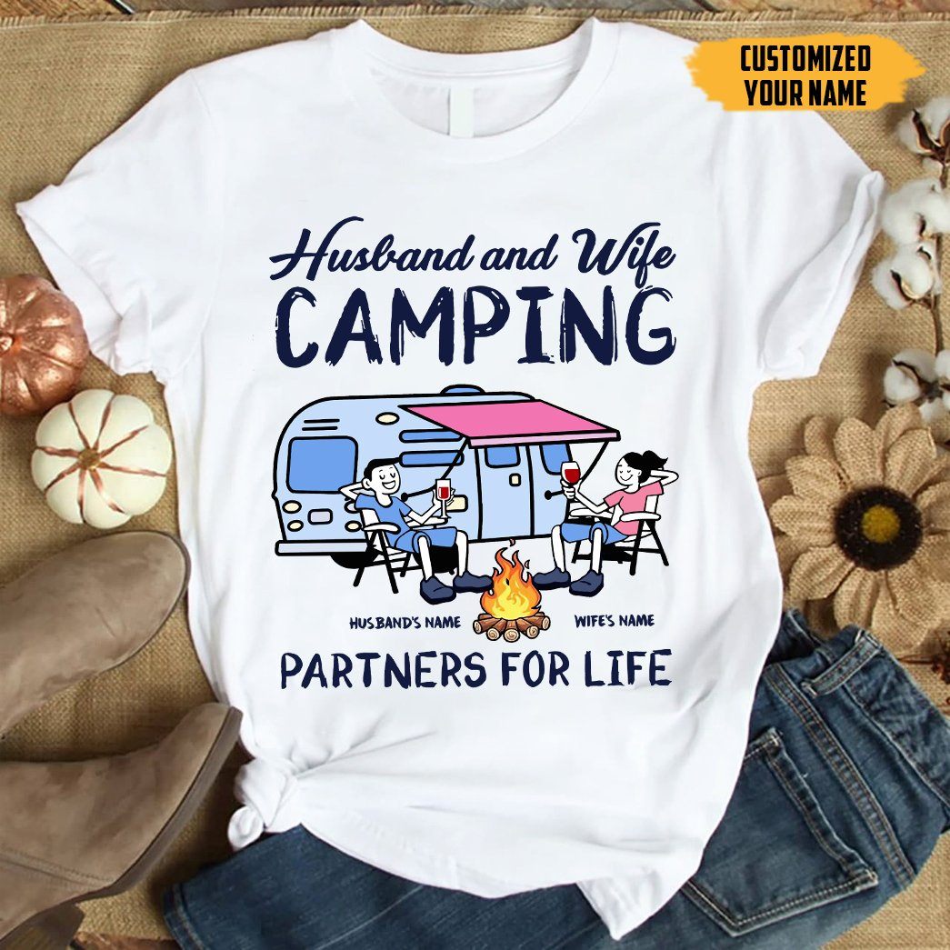Gearhuman 2D Camping Customized Name Shirt GL17121 2D Shirt