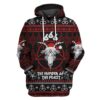 Gearhuman 3D 666 The Number Of The Feast Ugly Christmas Sweater Custom Hoodie Apparel GV091010 3D Apparel Hoodie S