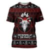 Gearhuman 3D 666 The Number Of The Feast Ugly Christmas Sweater Custom Tshirt Apparel GV091010 3D T-shirt T-Shirt S