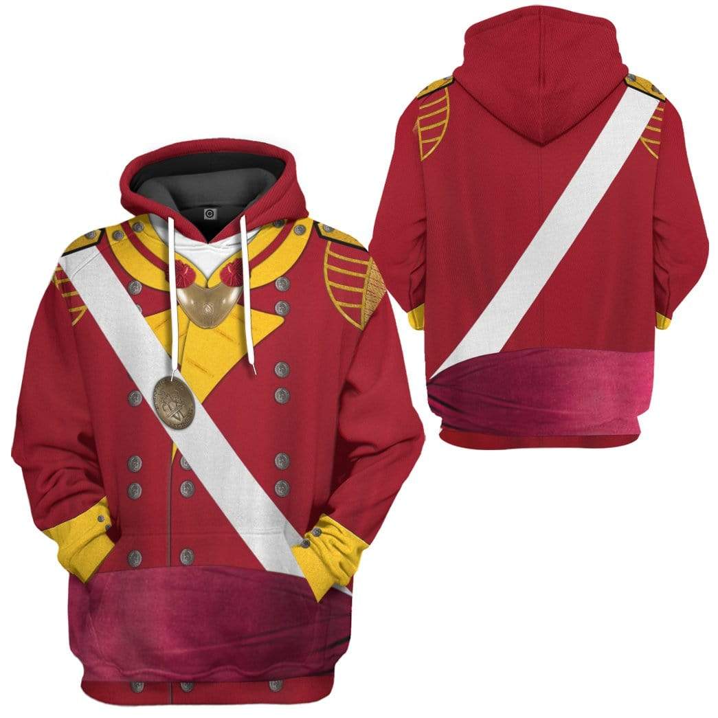 Gearhuman 3D 6th Foot Officer Grenadier Company Custom Hoodie Apparel GV190814 3D Custom Fleece Hoodies