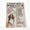Gearhuman 3D A Basset Hound House Rules Canvas GK040222 Canvas 1 Piece Non Frame M